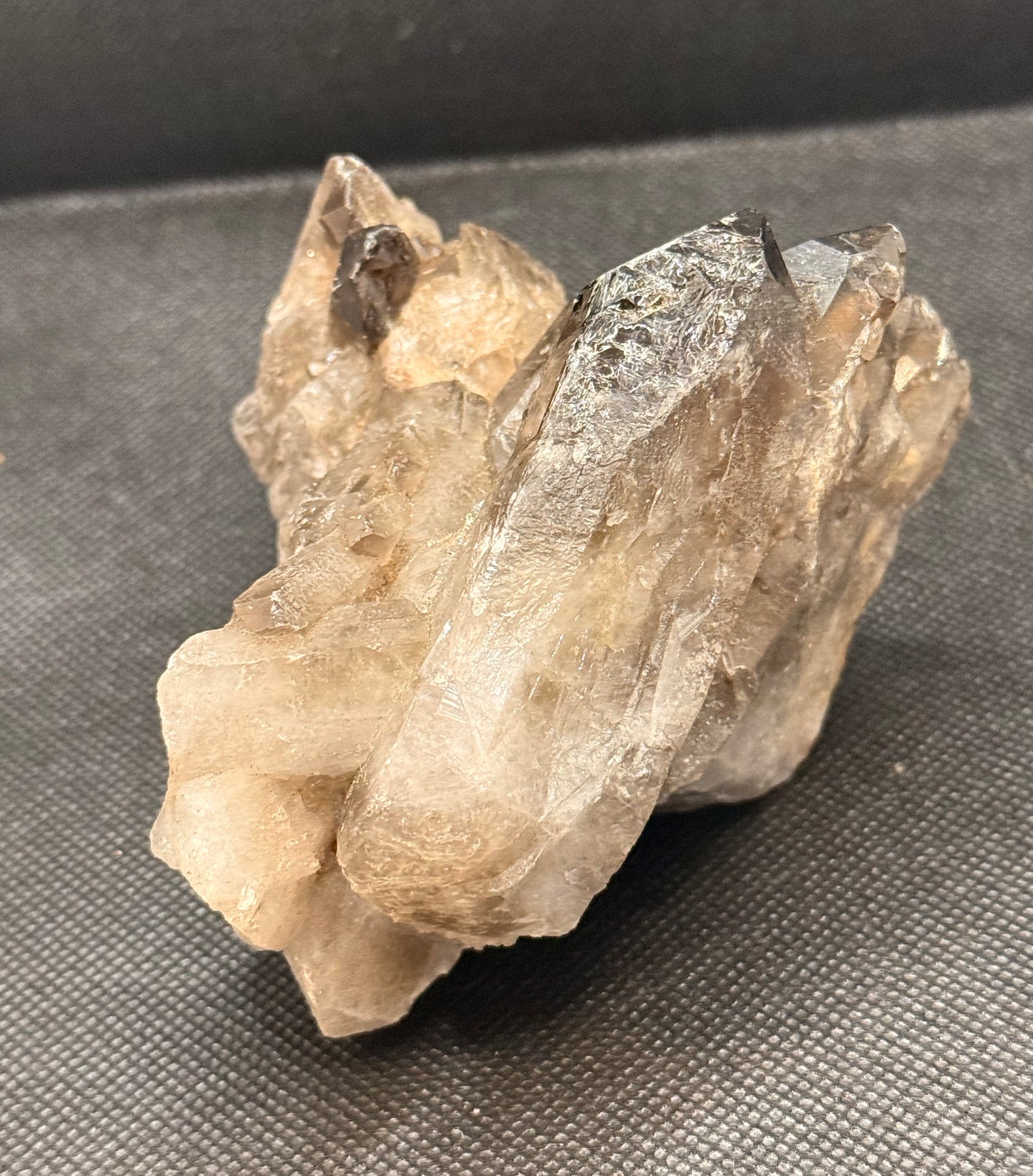 1lb Smoky Quartz Cluster Natural Druzy Mineral