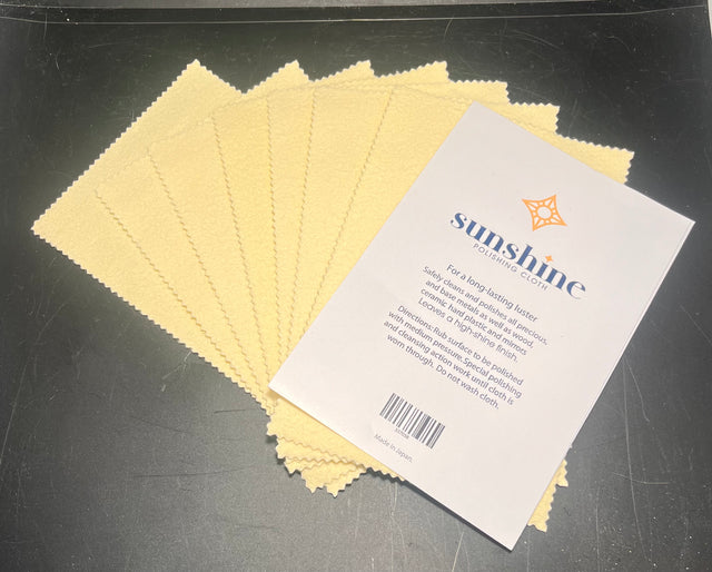 Sunshine Polishing Cloth for Silver, Brass and Copper 7.5 x 5 inch