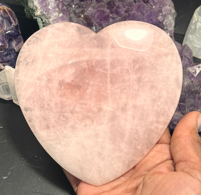 Rose Quartz 5.5-inch Heart
