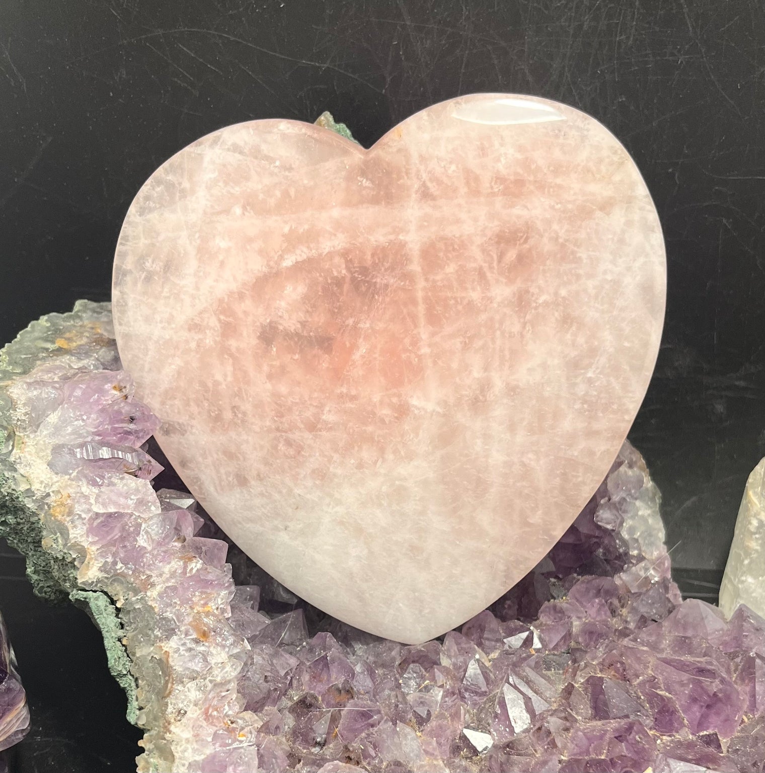 Rose Quartz 5.5-inch Heart