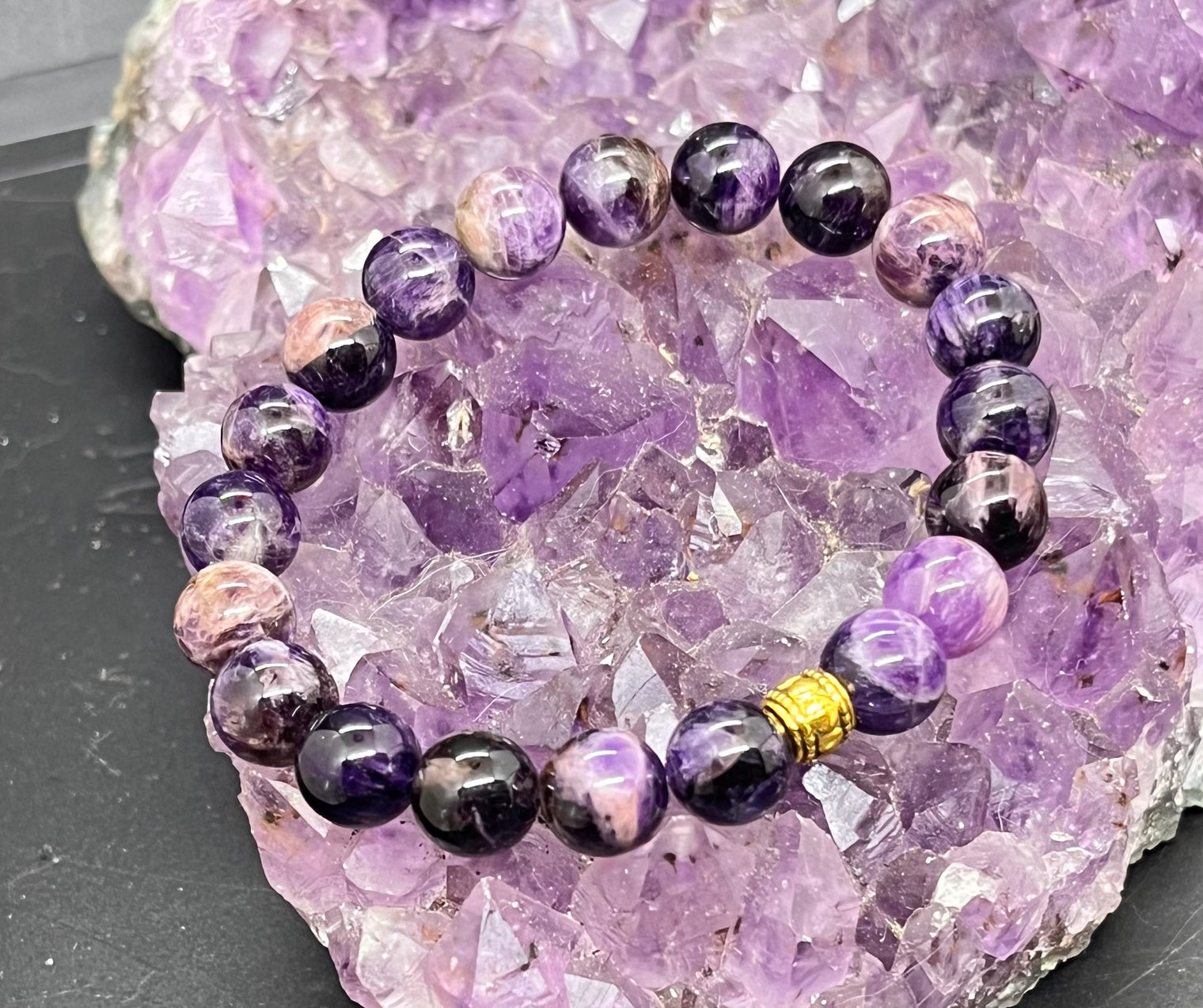 Amethyst Stretchy Bracelet