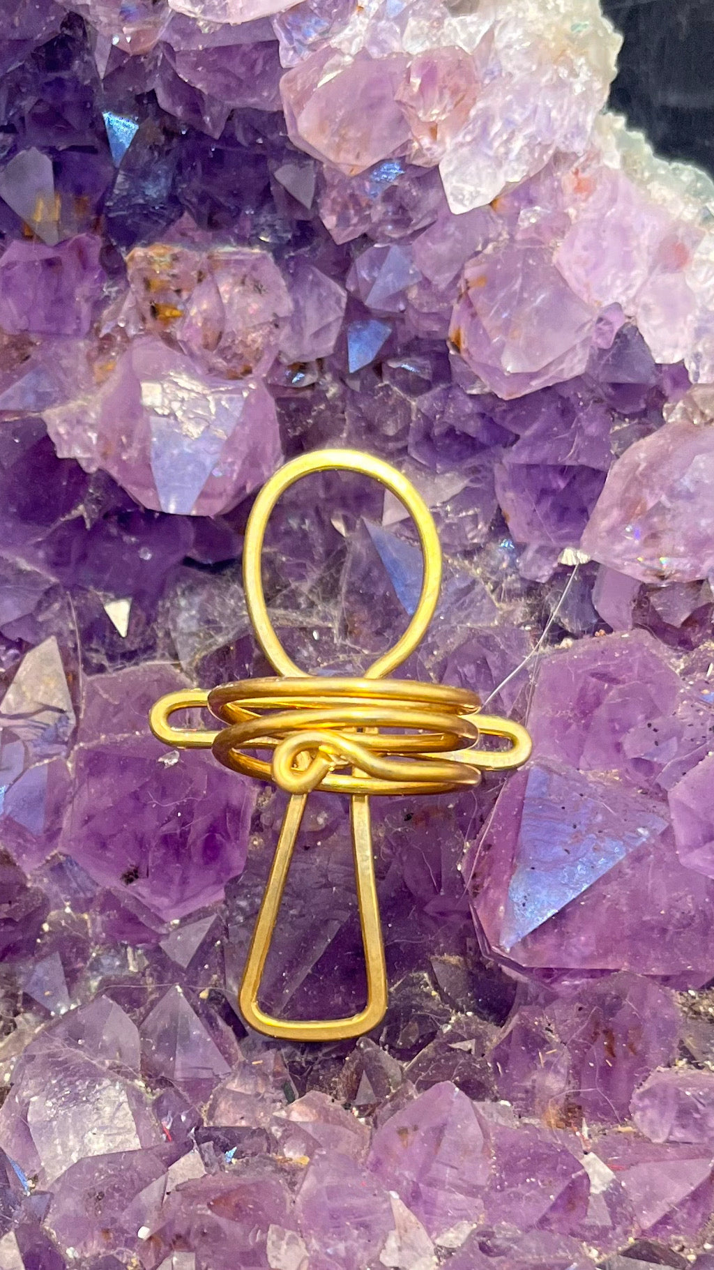 Ankh Brass Handmade Ring