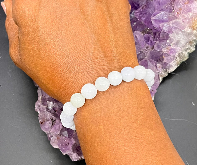 Burmese Jade 10 mm Stretchy Bracelet