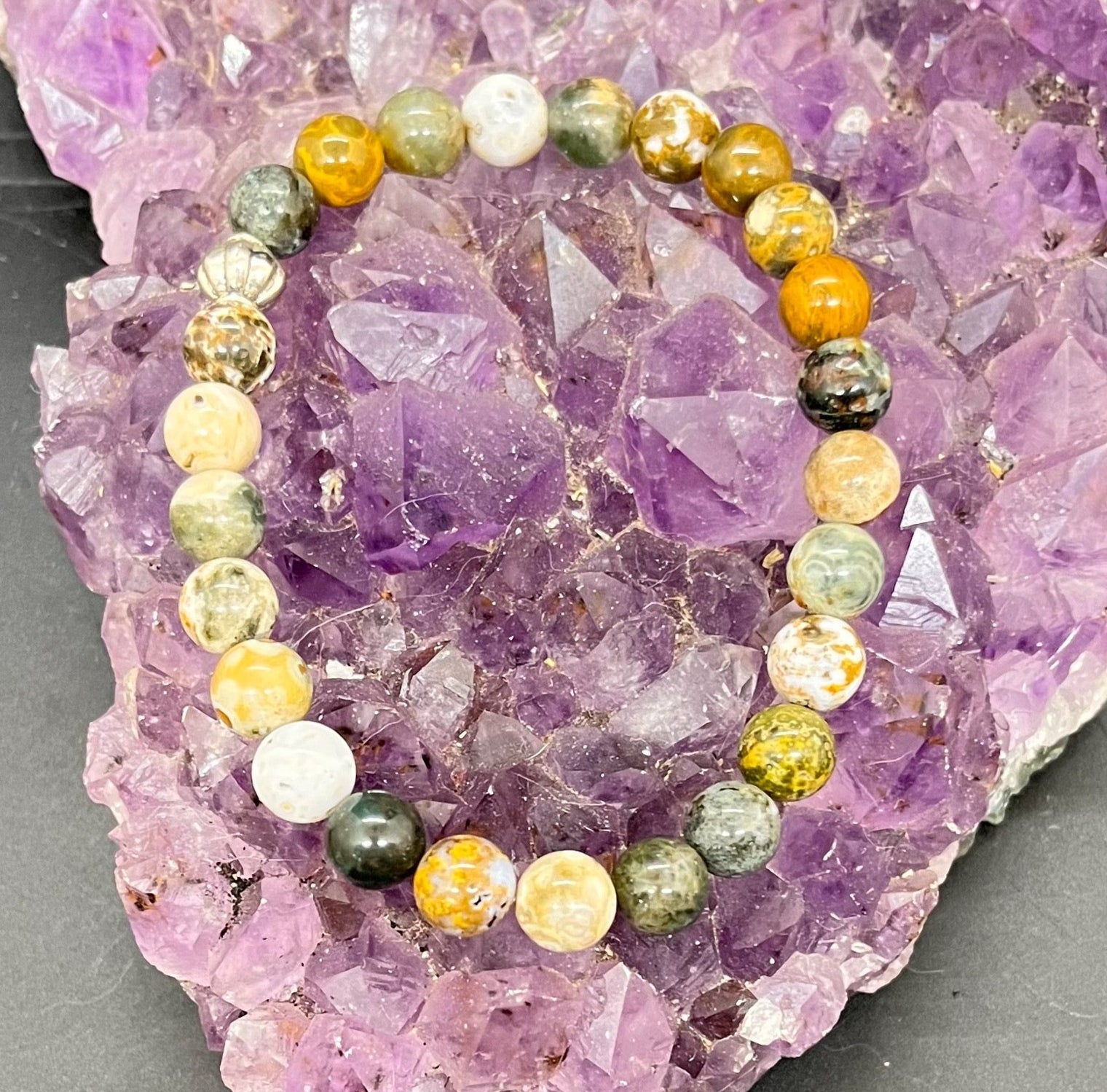 Ocean Jasper 10mm Stretchy Bracelet