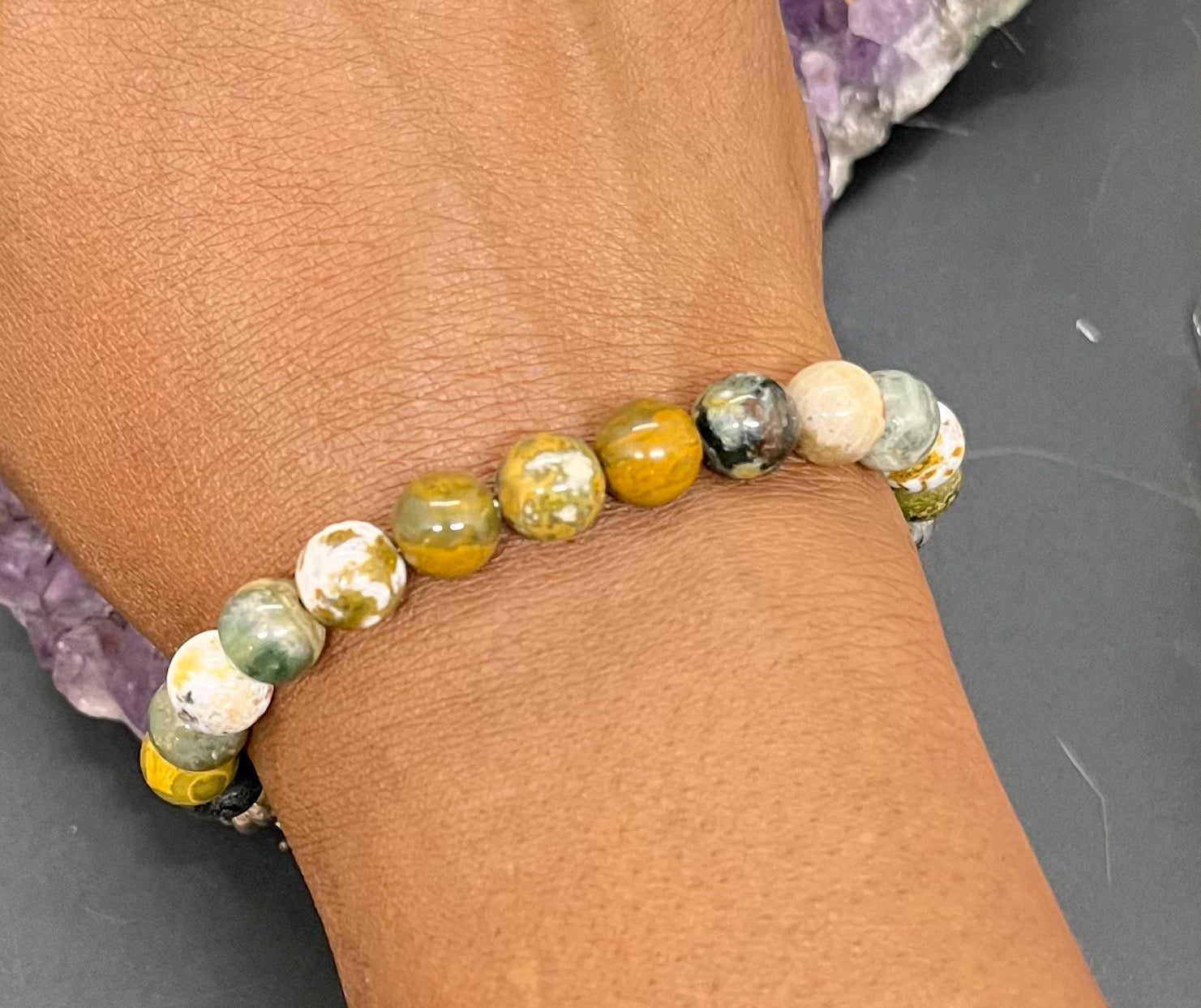 Ocean Jasper 10mm Stretchy Bracelet