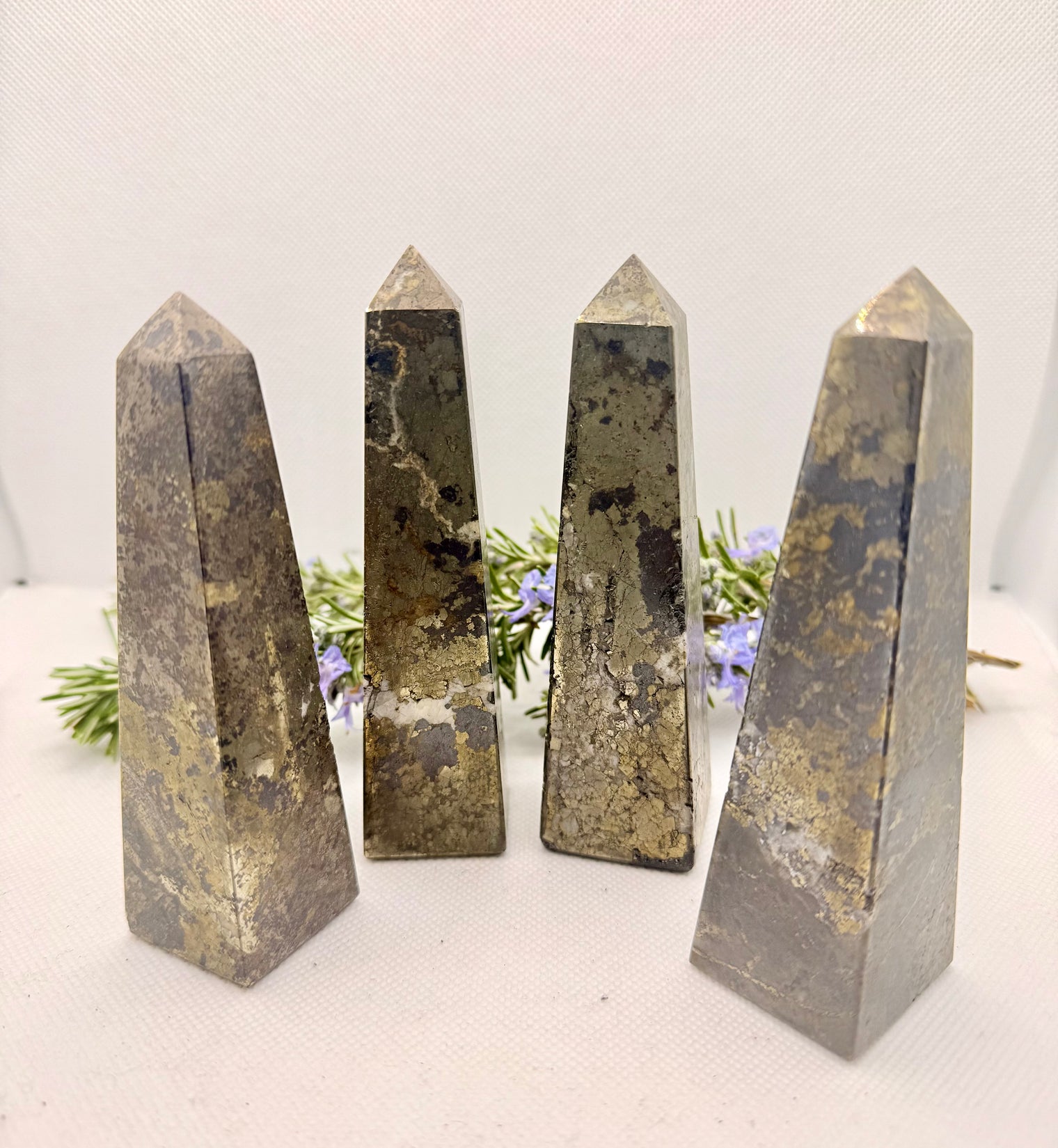 Pyrite Obelisk Tower 4.5 inch