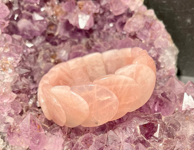 Rose Quartz 2 Strand Stretchy Bracelet