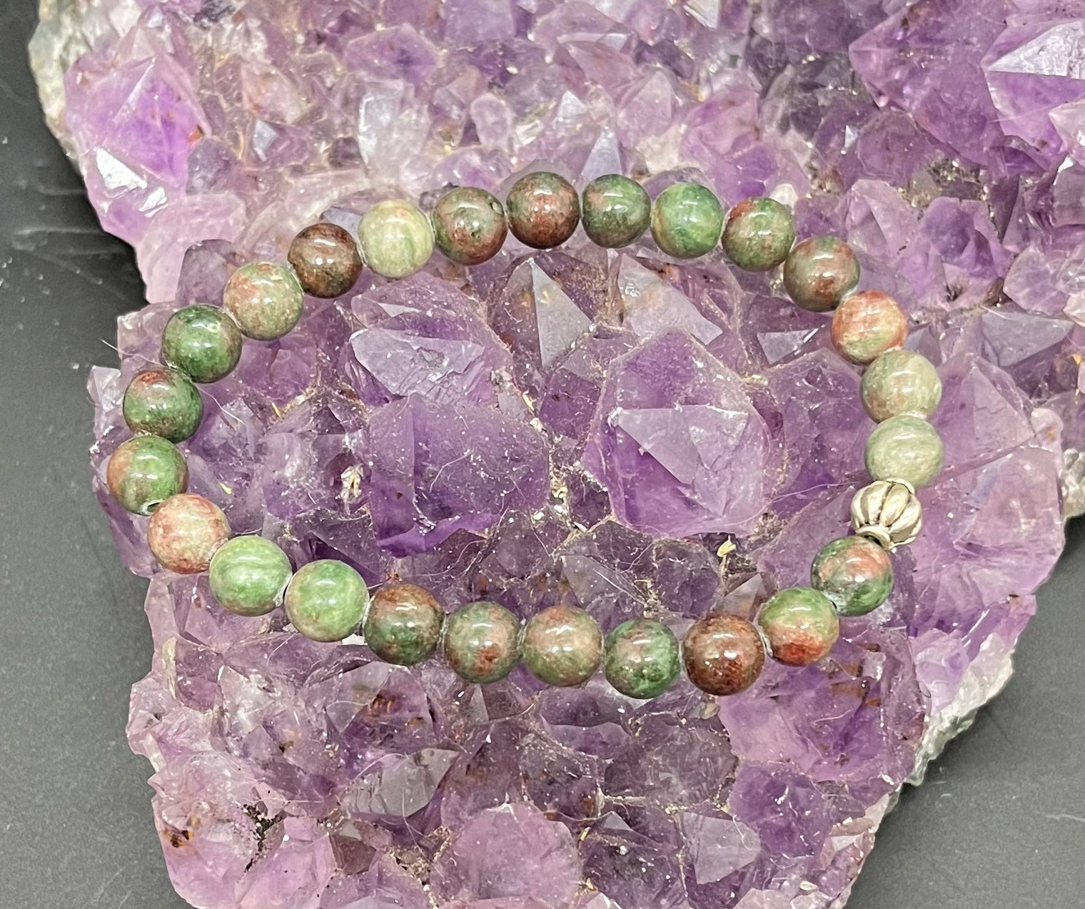 Ruby Zoisite Stretchy Bracelet