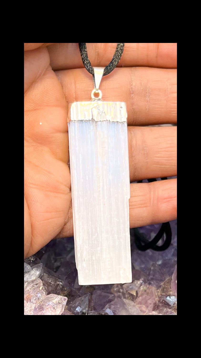 Selenite Pendant