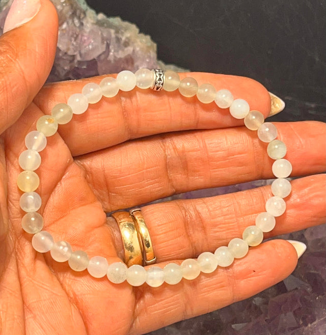 Serpentine aka" New Jade" Stretchy Bracelet