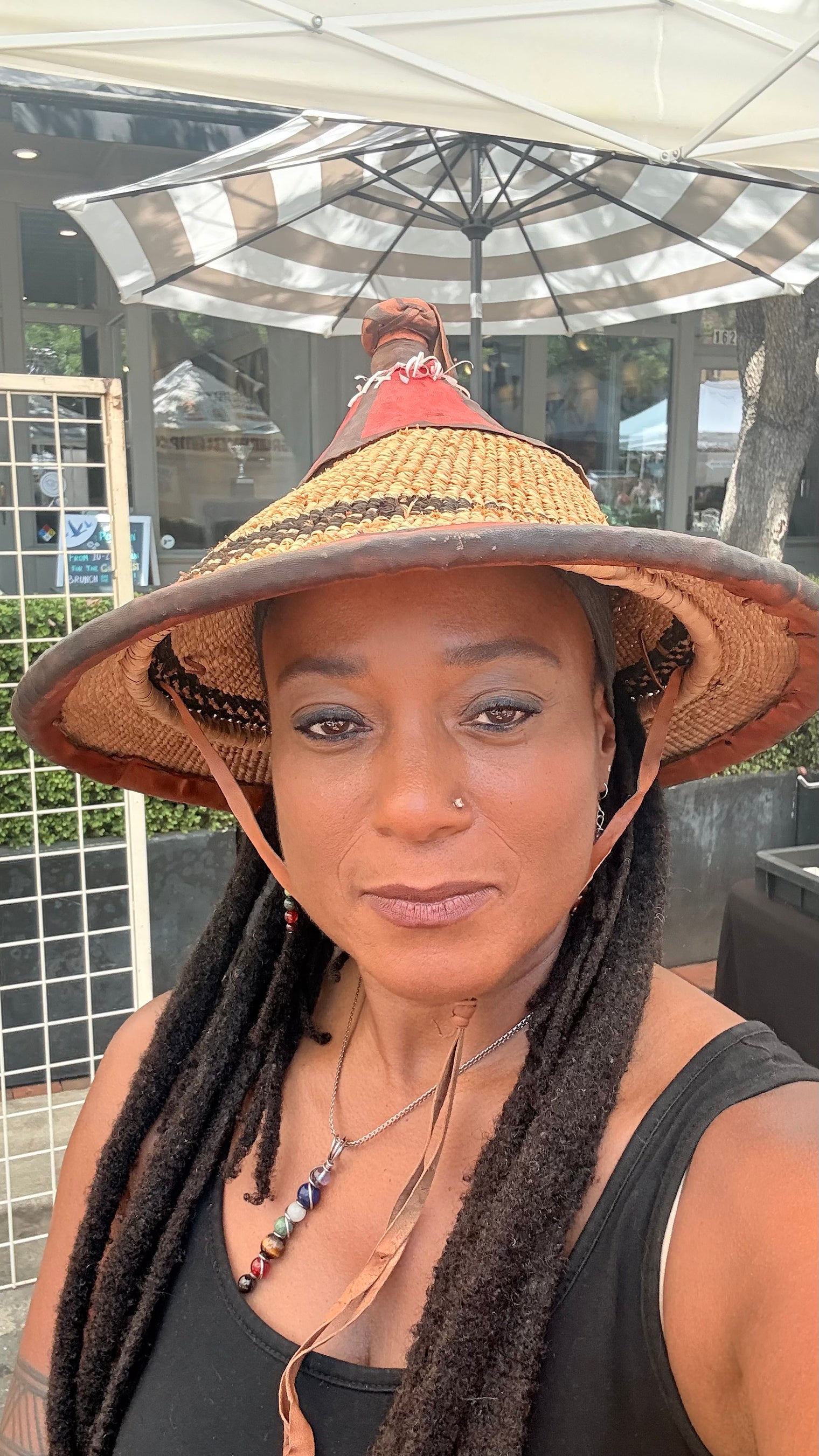 Traditional Dahomey Elephant Grass Hat Fulani Straw Brand New!