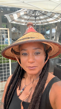 Traditional Dahomey Elephant Grass Hat Fulani Straw Brand New!