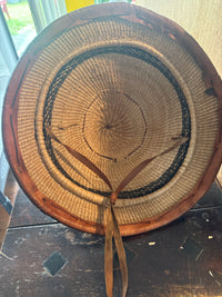 Traditional Dahomey Elephant Grass Hat Fulani Straw Brand New!
