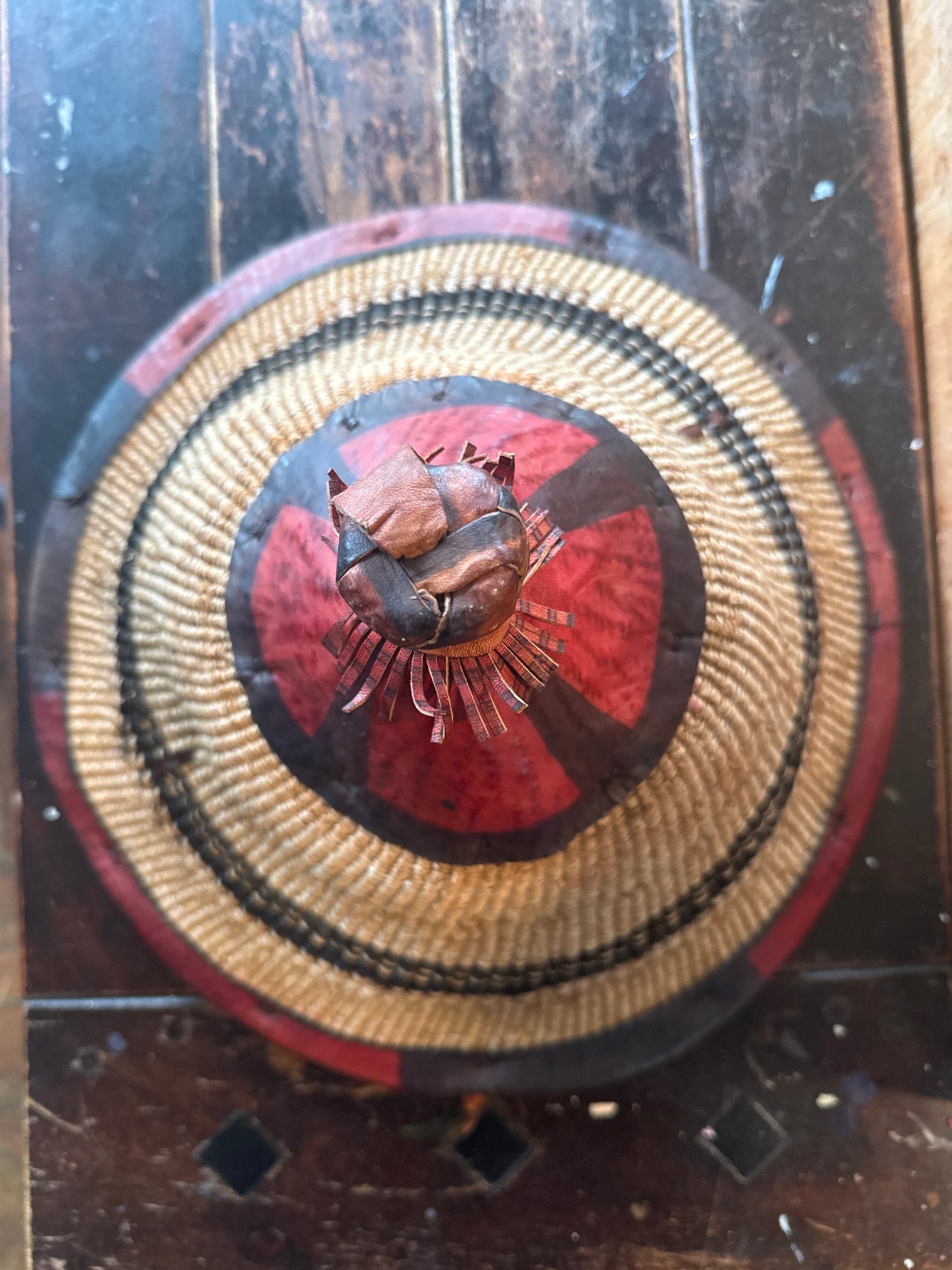 Traditional Dahomey Elephant Grass Hat Fulani Straw Brand New!