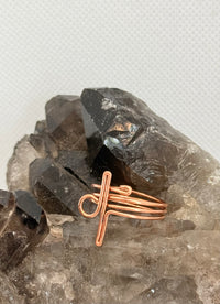 Adjustable Spiral Toe Ring Lock Adornment Copper or Brass Handmade