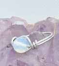 opalite silver tinned copper ring
