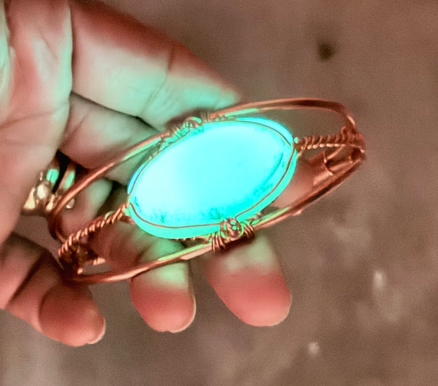 Ye Ming Zhu Copper Wirewrapped Bracelet