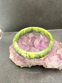 Jade Bangle Wide Width Beautiful