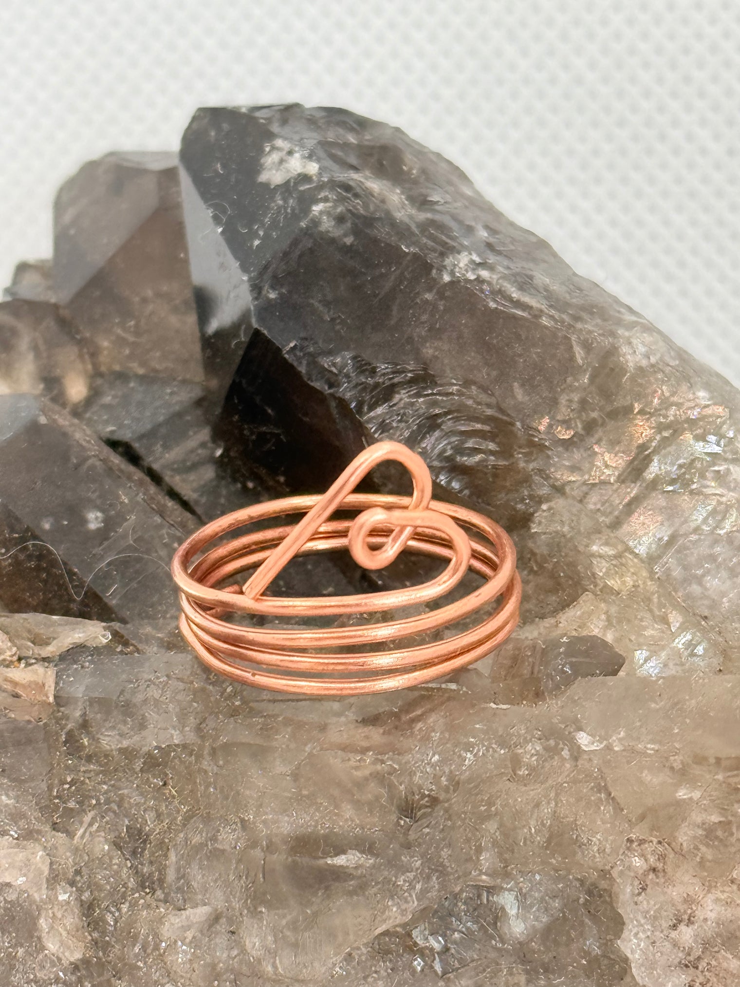 Adjustable Spiral Toe Ring Lock Adornment Copper or Brass Handmade