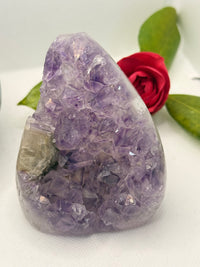 Amethyst “Flame” Druzy Cluster Polished Crystal Quartz 13.8oz Specimen