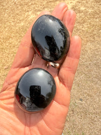 Black Tourmaline Palm Stone
