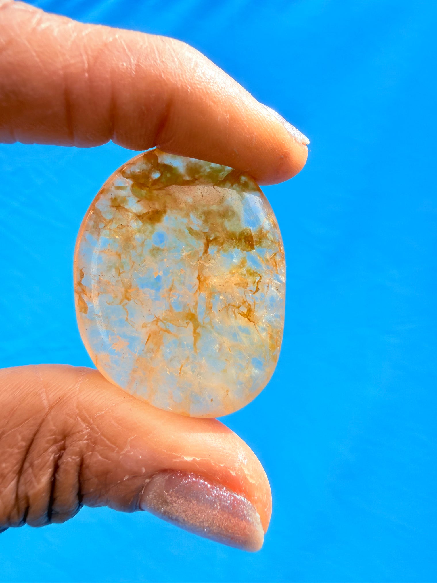 Golden Healer Palm Stone