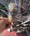 prehnite copper arm cuff