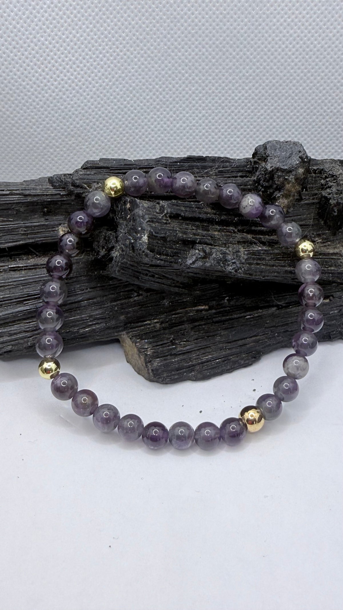 Amethyst 6mm Stretchy Bracelet