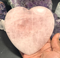 Rose Quartz 5.5-inch Heart