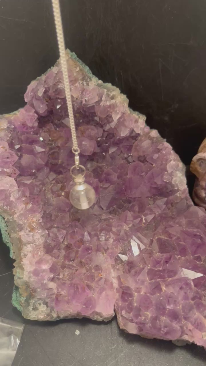 Clear Crystal Quartz Dowsing Pendulum