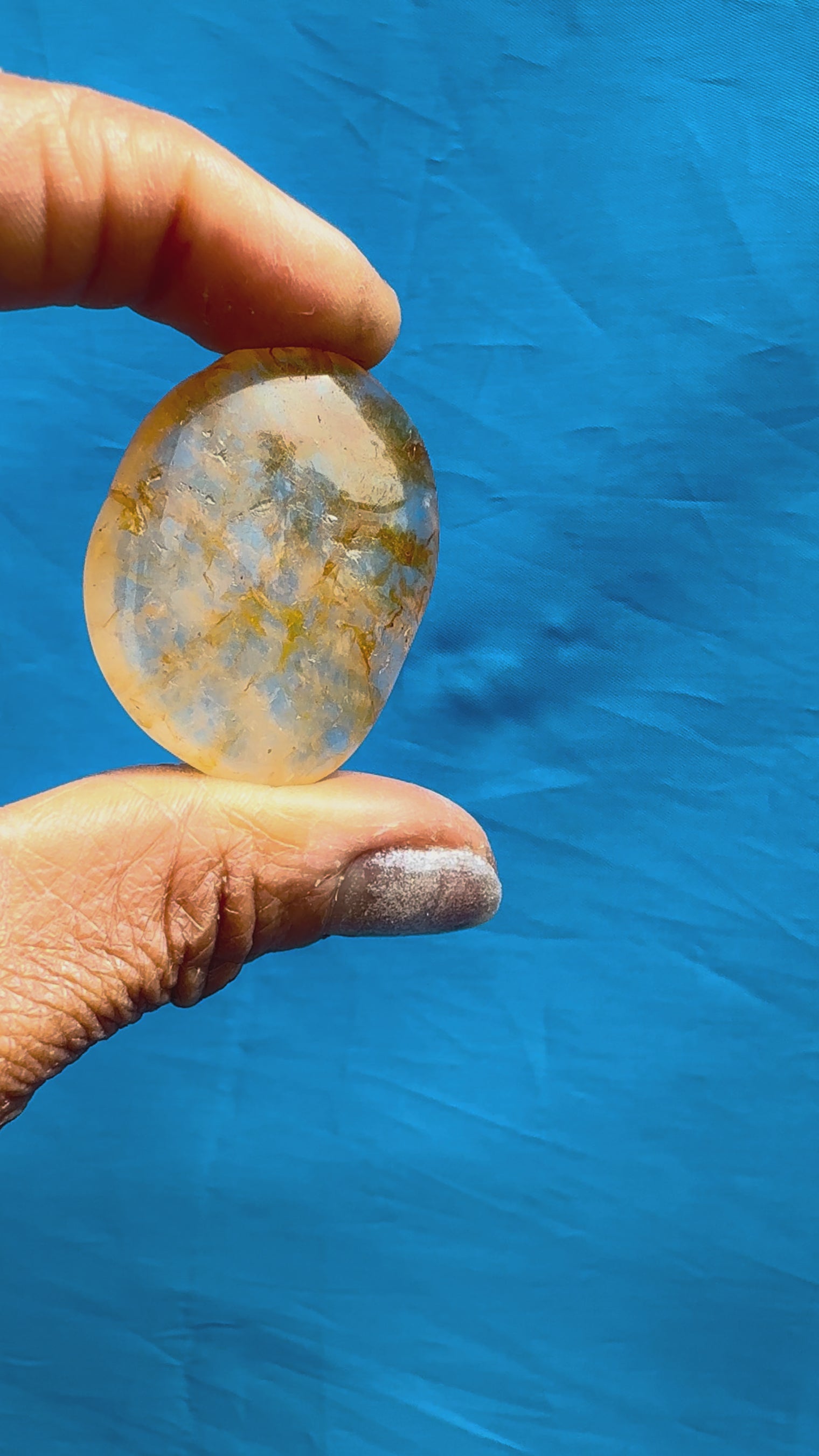 Golden Healer Palm Stone