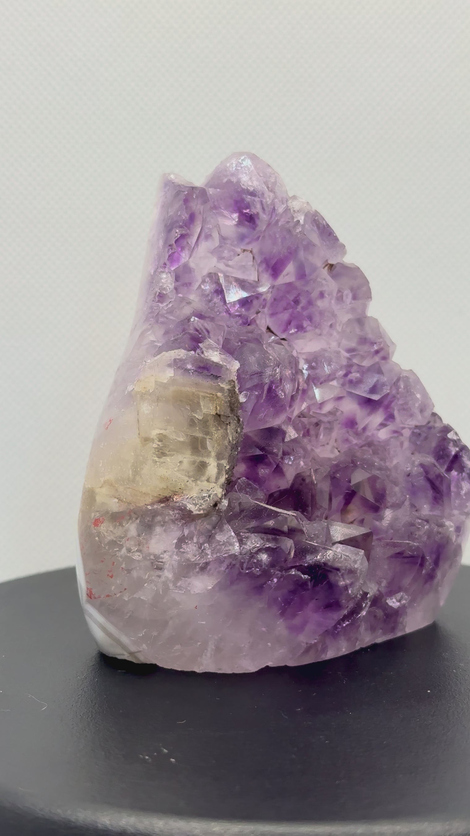 Amethyst “Flame” Druzy Cluster Polished Crystal Quartz 13.8oz Specimen