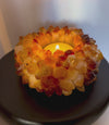 Citrine Flower Candle Holder Druzy Cluster Polished Crystal Quartz