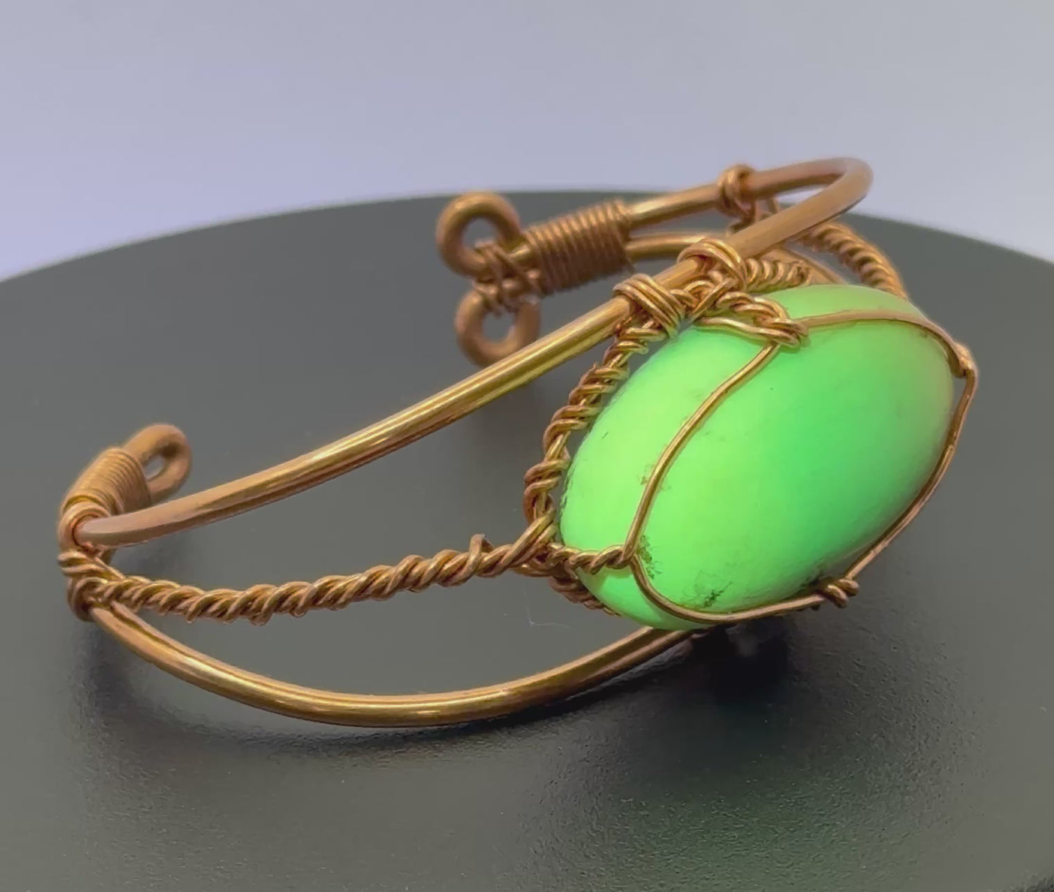 Ye Ming Zhu Copper Wirewrapped Bracelet