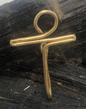 Ankh, Heart Shaped and Spiral Nose Cuff Ring Copper Handmade Kemetic Coptic Cross - Infinite Treasures, LLC