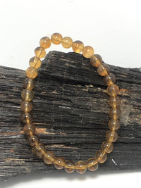 Golden Fluorite Stretchy Bracelet By Infinite Treasures, LLC - Infinite Treasures, LLC