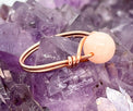 Pink Morganite Copper Bead Ring - Infinite Treasures, LLC