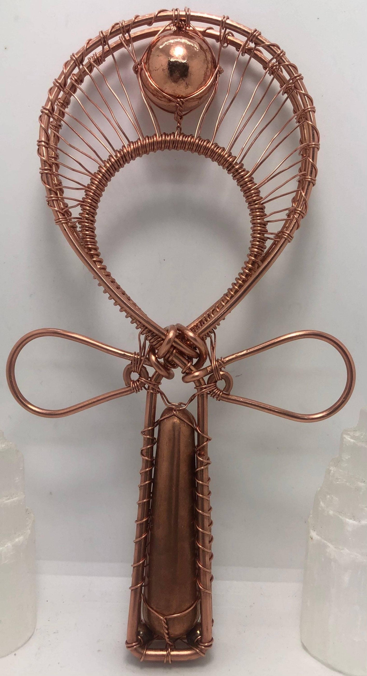 Pure Copper Healing synergy reiki Coptic Cross Kemetic Ankh - Infinite Treasures, LLC