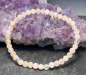 Rose Quartz Anklet on Elastic Cord - Infinite Treasures, LLC