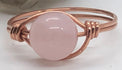 Rose Quartz Copper Bead Ring - Infinite Treasures, LLC
