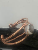 Sardonyx Bulls Eye Evil Eye Crystal Copper Bracelet Wire wrapped Handmade - Infinite Treasures, LLC