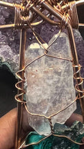 Unique Malachite with Fadden Quartz Copper Handheld Ankh - Infinite Treasures, LLC